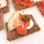 Smoked Salmon on Pumpernickel